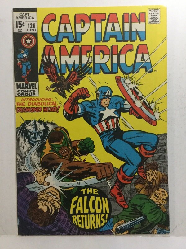 Captain America 126 Fn+ Fine+ 6.5 Marvel Comics