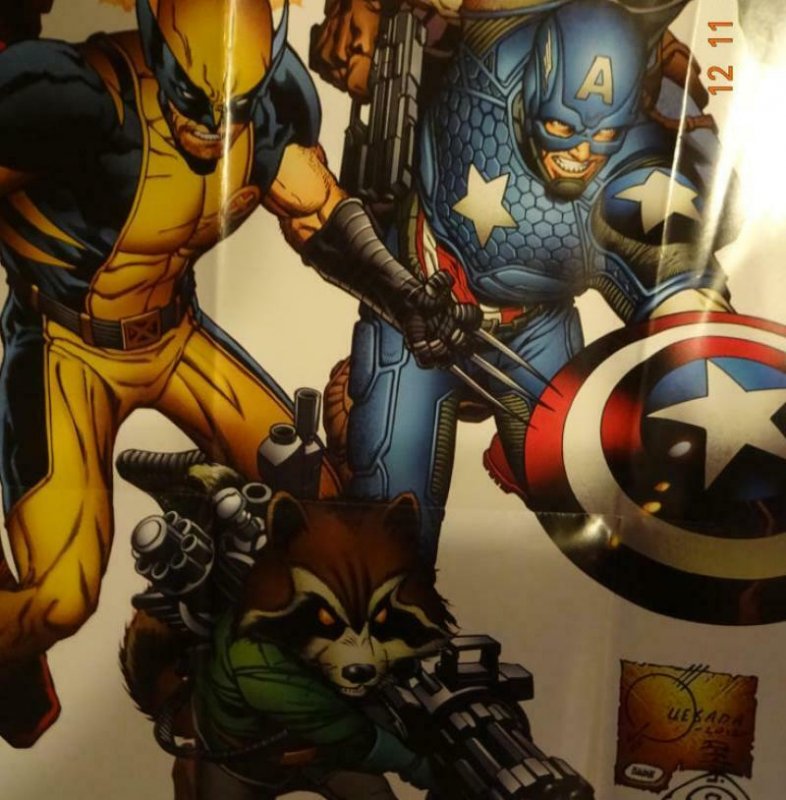 AVENGERS REVOLUTION Promo Poster, 24 x 36, 2012, MARVEL, CAPTAIN AMERICA Unused