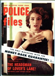TRUE DETECTIVE CASES-POLICE FILES #1 5/54-PULP--SOUTHERN STATES PEDIGREE-vf