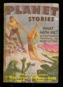 PLANET STORIES-SPG 1946-AC HOLLINGSWORTH INTERIOR ART   VG