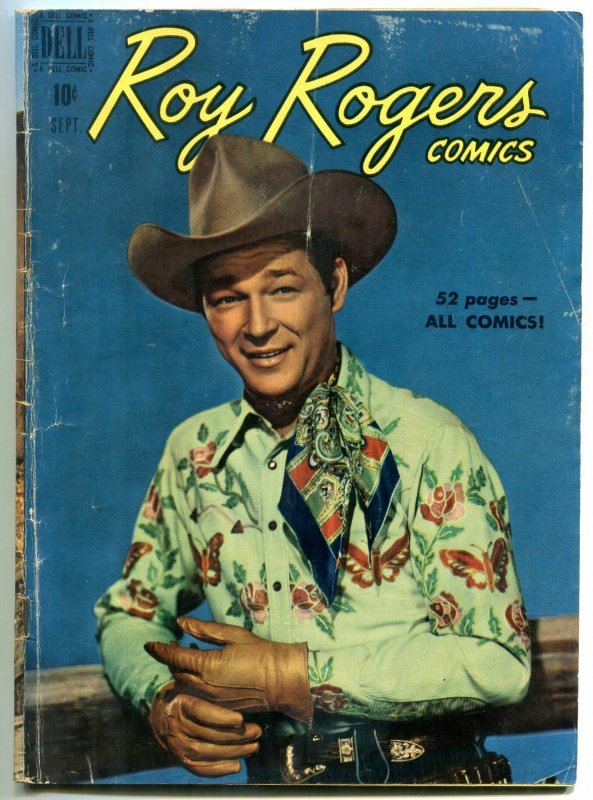 ROY ROGERS COMICS #33-PHOTO COVER-RARE VG