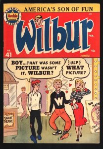 Wilbur #41 1952-Movie theater cover by bIll Woggon-Teen Humor-Katy Keene GGA ...