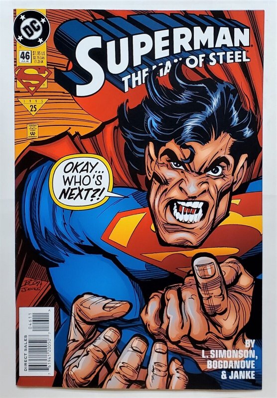 Superman: The Man of Steel #46 (Jul 1995, DC) VF/NM 