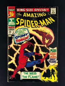The Amazing Spider-Man Annual #4 (1967) GD- Human Torch