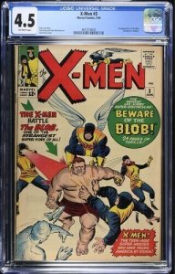 X-Men #3 1964 Marvel Comics CGC 4.5 1st app Blob