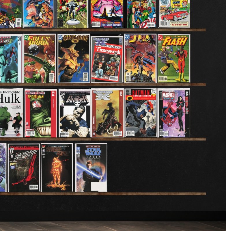 Huge Lot 140+ Comics with Wolverine, Jla, Ultimate X-Men & More!