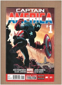 Captain America #1 Marvel Comics 2013 Rick Remender VF+ 8.5