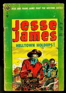 Jesse James #20 1954- Avon Western- Frazetta- Kubert- FAIR