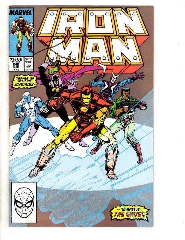 10 Iron Man Marvel Comic Books # 233 234 235 236 237 238 239 240 241 242 CR41