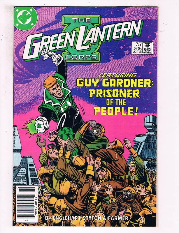 Green Lantern #205 VF DC Comics Modern Age Comic Book Guy Gardner DE21