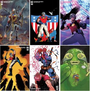 (2023) PEACEMAKER TRIES HARD #1-6 COMPLETE VARIANT COVER B SET! JOHN CENA HBO