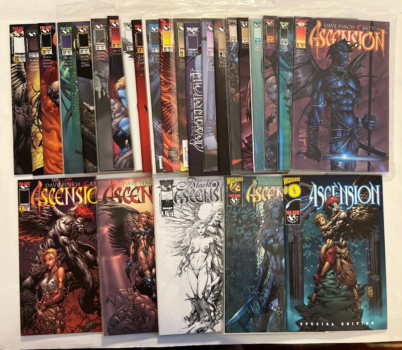 Ascension #1/2 0 1 1 1-22 Complete Run David Finch Lot Of 26 Top Cow Comics 1997 