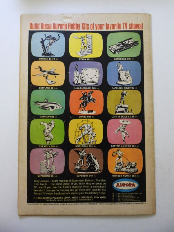 Superman #194 (1967) GD+ Condition centerfold detached