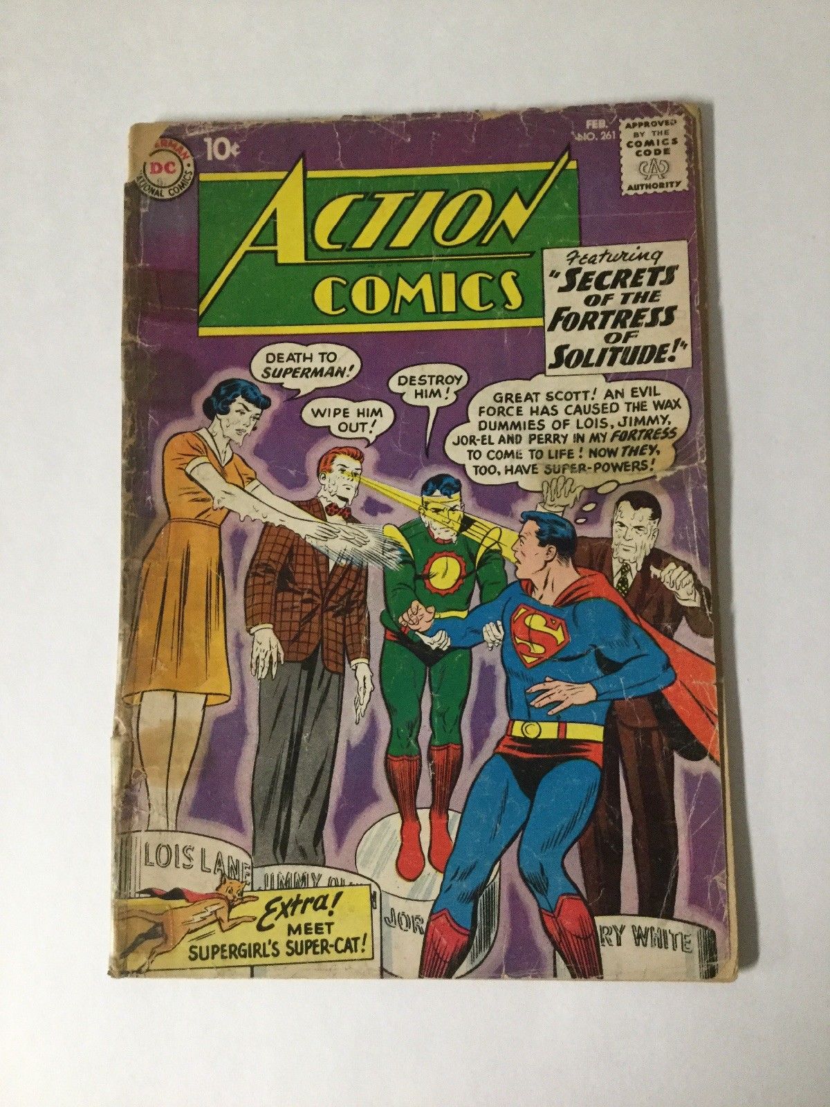 Details about   Action Comics 261 Gd Good 2.0 Cover Detached DC Comics SA