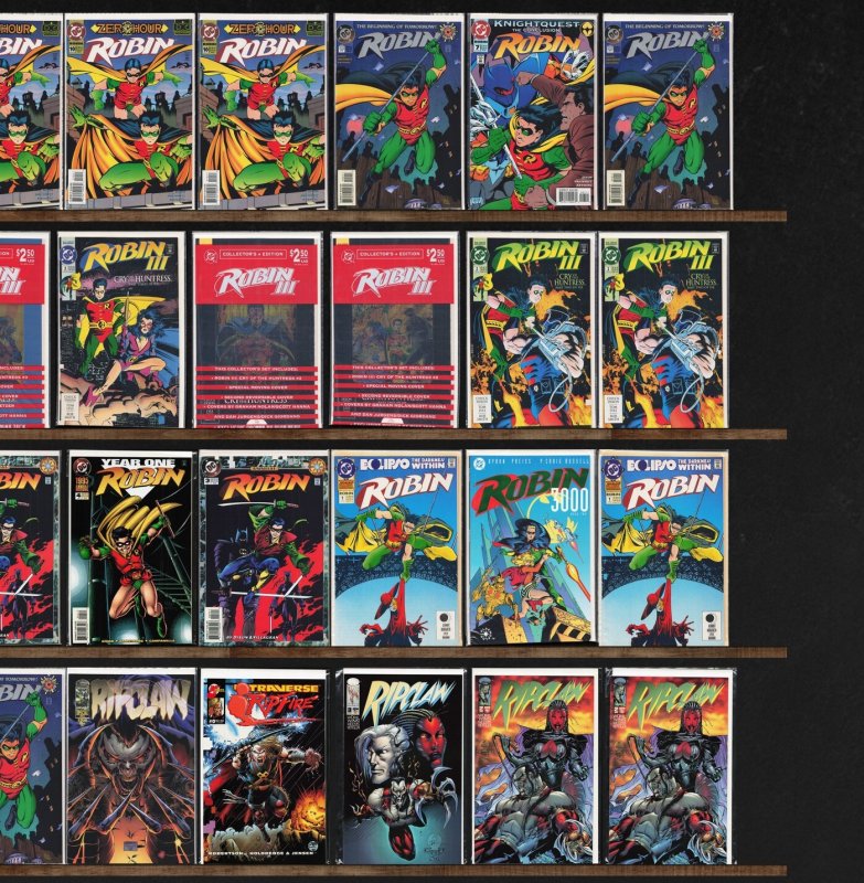 Huge Lot 140+ Comics with Rune, Robin, Mys Tech Wars, Namor & More!