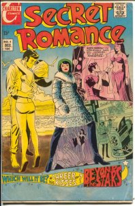 Secret Romance #4 1969-Charlton-rear view cover-spicy art-VG
