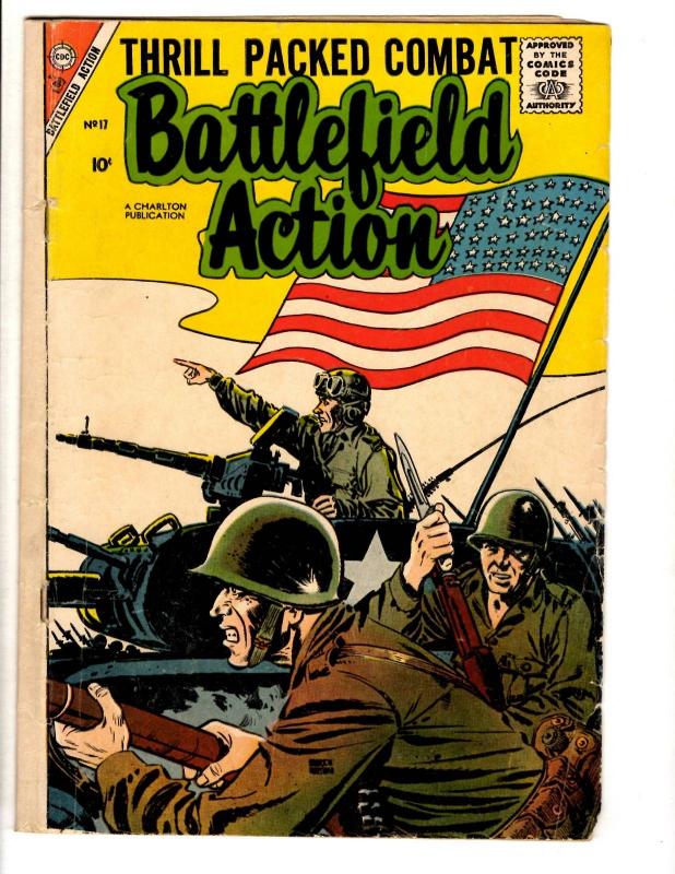 Lot Of 8 Battlefield Action Charlton Comic Books # 17 20 23 25 55 56 60 61 JL40