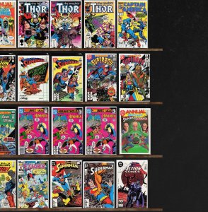 Huge Lot 120+ Comics with Thor, All Star Squadron, Superman & More!