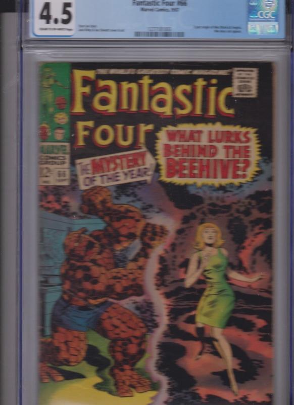 FANTASTIC FOUR V1 #66 9/67 CGC 4.5- S. LEE STORY/ KIRBB,SINNOTT CVR & ART