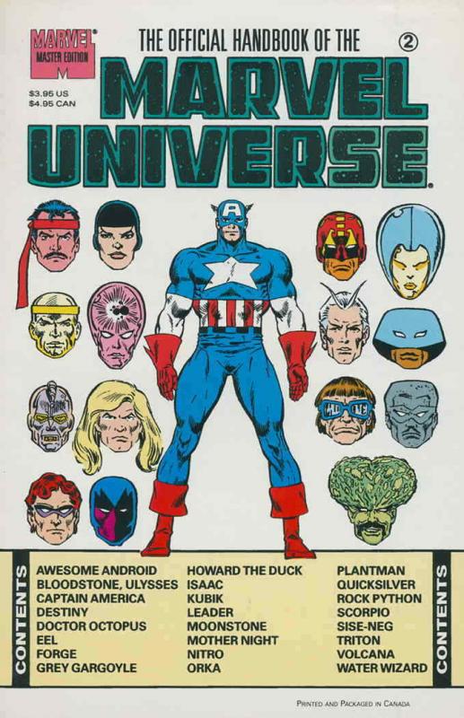 Official Handbook of the Marvel Universe Master Edition #2 VF; Marvel | save on