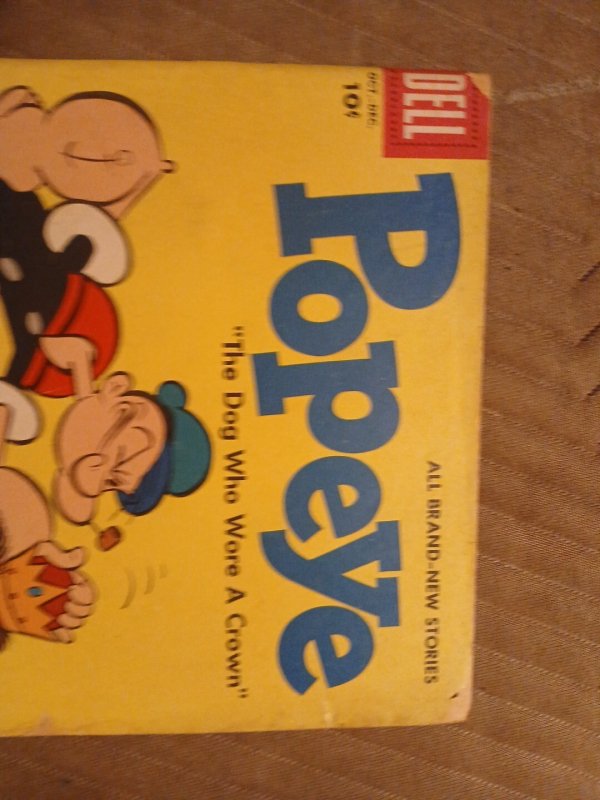 Popeye 38 Silver Age 1956 Dell Publishing Cartoon Comic Book