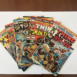 Marvel Feature #12. Marvel Two In One. #1, 2, 4, 5, 6. Lot Of 6. Keys ?? 1973