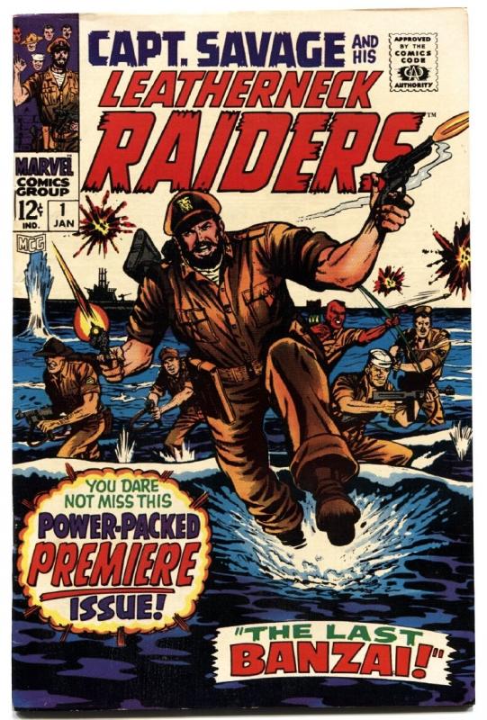 CAPT. SAVAGE AND HIS LEATHERNECK RAIDERS #1-1968-MARVEL-FIRST ISSUE