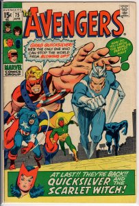 The Avengers #75 (1970) 5.5 FN-