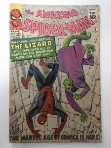 The Amazing Spider-Man #6 (1963) VG- Cond 1st app of the Lizard! moisture stain