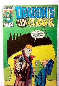 Dragon's Claws #6 (1988) Marvel Dragon;s Claws 1st Print Comic Book