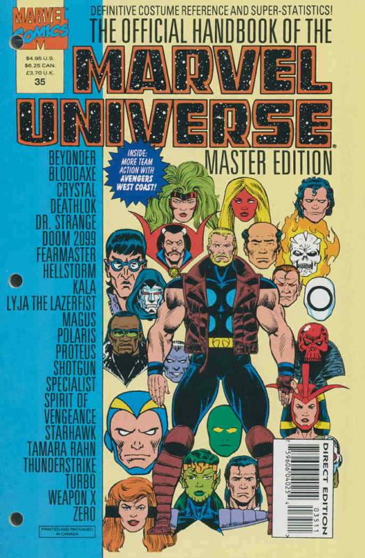 Official Handbook of the Marvel Universe Master Edition #35 VF/NM; Marvel | save
