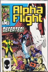 Alpha Flight #26 (1985) Alpha Flight