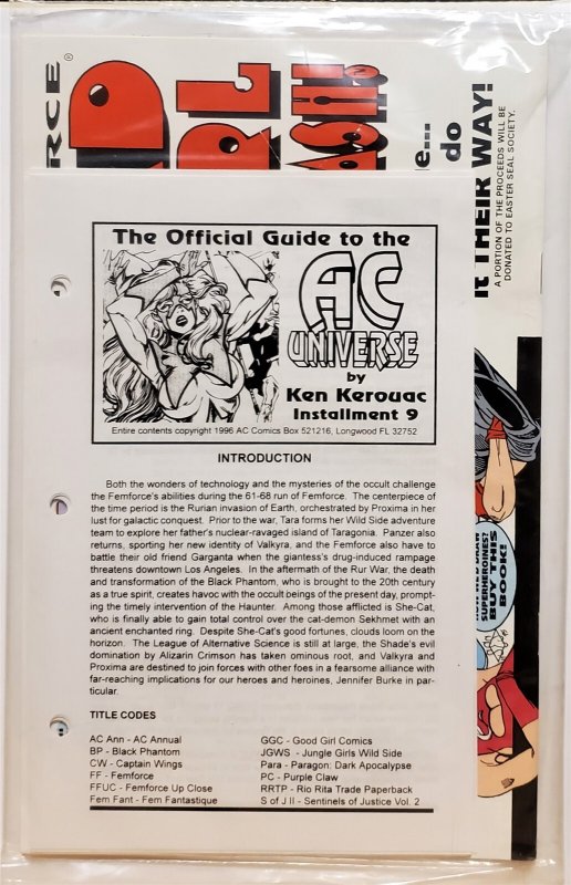 FemForce #91 (1996, AC Comics) polybagged VF/NM