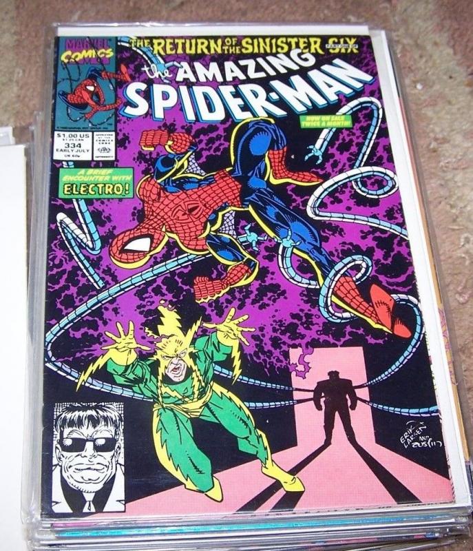 Amazing Spider-Man # 334   Marvel return  sinister six  pt 1 ELECTRO-