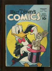 WALT DISNEY'S COMICS AND STOREIS VOL. 6 #5 (6.0) 1946