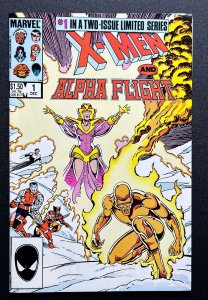 X-Men/Alpha Flight #1,2 (1985) Newsstand -[KEY] 1st App of Shadow Gods - VF/NM!