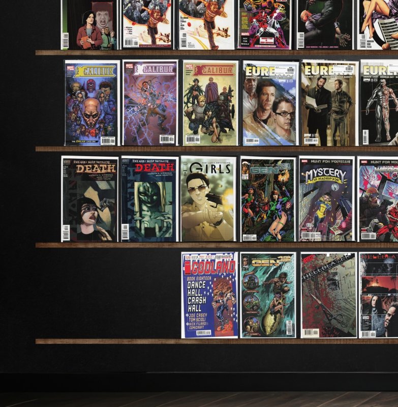 Huge Lot 150+ Comics with Excalibur, Girls, Hellblazer, Eureka & More!