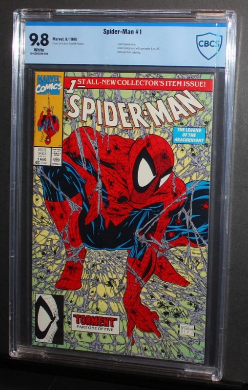 Spiderman #1  #2  #3  SET /  CBCS 9.8 NM-MT /  Todd McFarlane    1990
