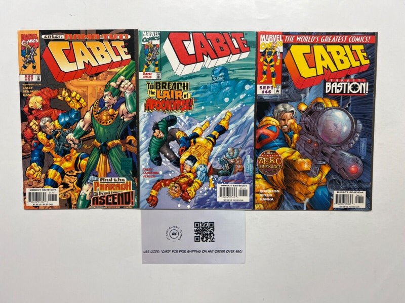 3 Cable Marvel Comic Books # 46 53 57 Hulk Avengers Defenders Thor 48 JS45