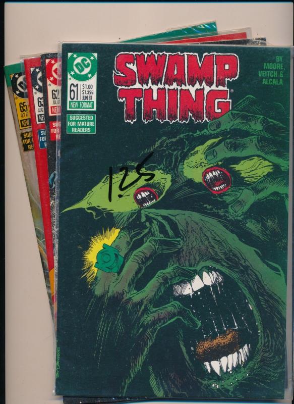 DC LOT OF 4 SWAMP THING 1987 #61/62/63/65 FINE/VERY FINE   (PF39) 