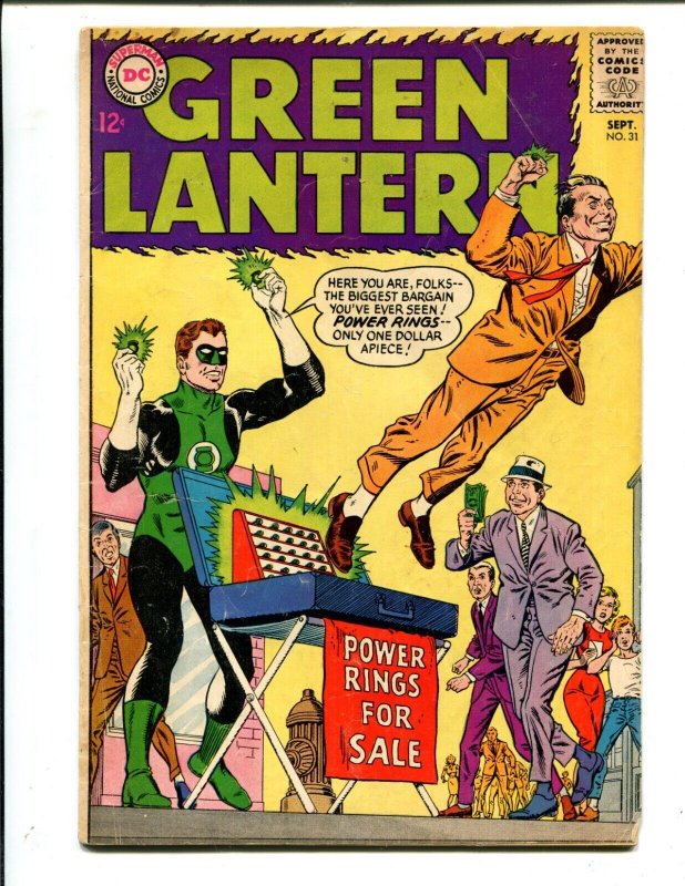 GREEN LANTERN #31: GROLLS 1ST APPEARANCE! (5.5/6.0) 1964