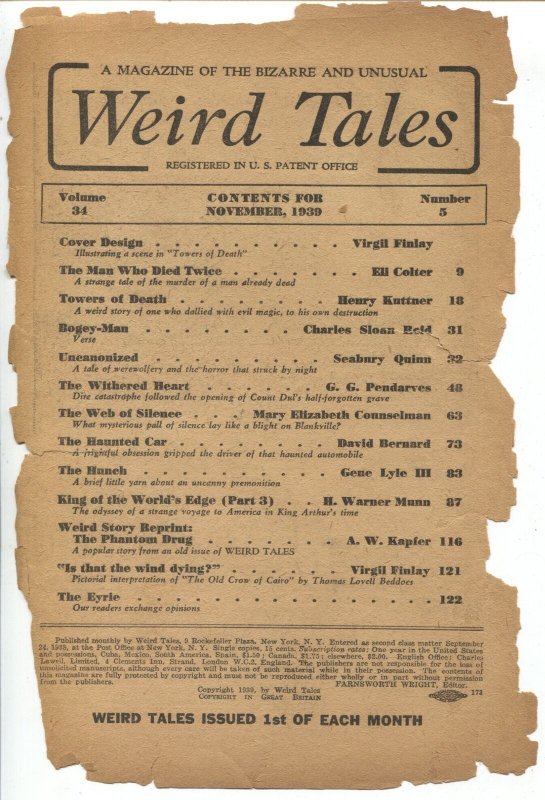 Weird Tales 10/1939-HSeabury Quinn-Henry Kuttner-Virgil Finlay-P
