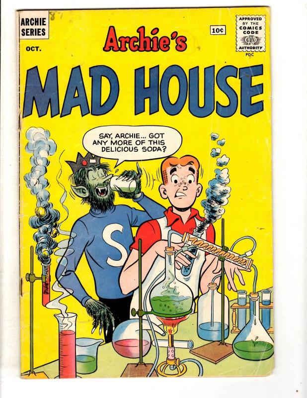 Archie's Mad House # 15 FN- Silver Age Comic Book Jughead Betty Veronica JL28