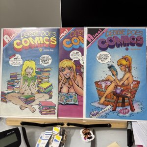 Debbie Does Comics Complete Set 1-3 Aircel Comics Malibu Comics 1992 VF/NM