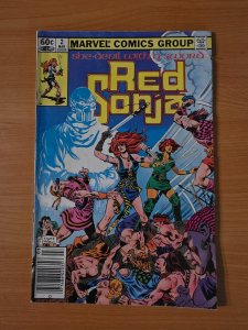 Red Sonja #2 Newsstand MARK JEWELER Variant ~ FINE FN ~ 1983 Marvel Comics