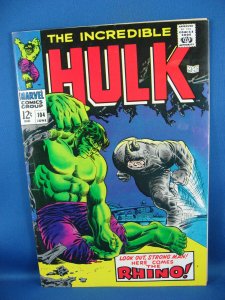 THE INCREDIBLE HULK 104 Fine VF 1967 Glossy