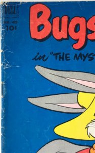 BUGS BUNNY IN THE MYSTERIOUS BUCKAROO Comic # 420 — 1952 Dell Comics Good Cond