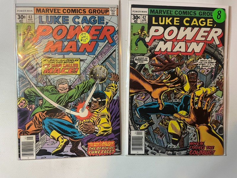 3 Comic Books Marvel Comics Power Man #42 43 44 Iron Fist 56 SM8