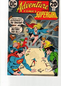 Adventure Comics #423 (1972) FN Mid-Grade Supergirl vs Justice League Of America