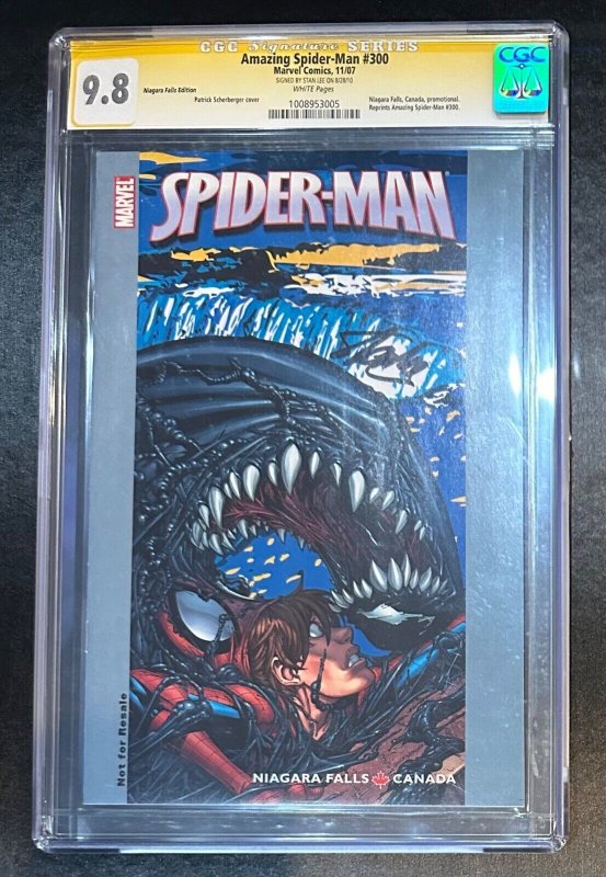 (2007) AMAZING SPIDER-MAN #300 Niagara Falls VARIANT COVER CGC SS 9.2 Stan Lee!